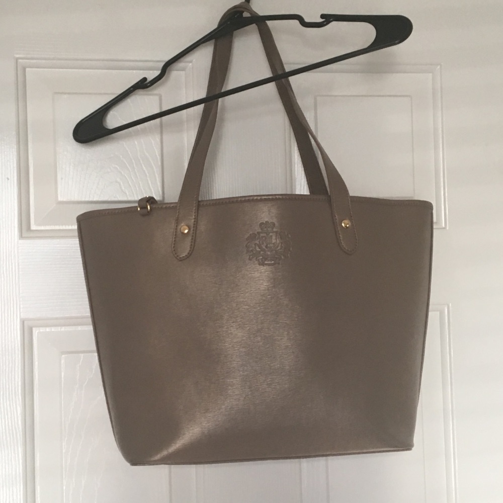 Ralph Lauren gold metallic bag